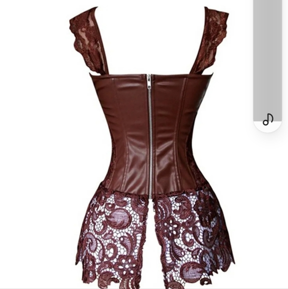 Brown steam punk corset - Picture 8 of 8